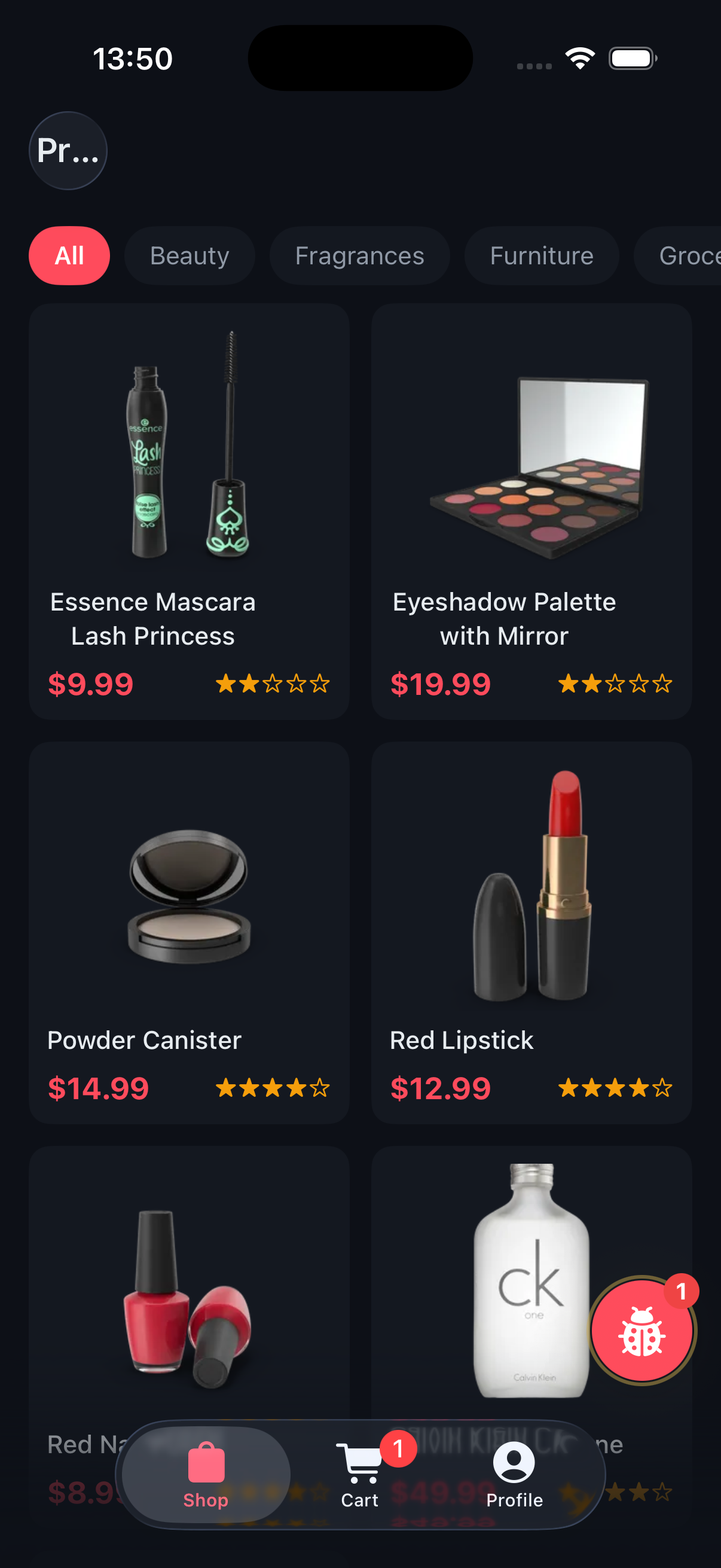 Pry floating button on a live iOS app